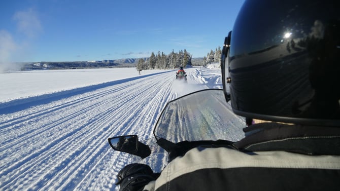 Check Out These Snowmobile Trails Near Yellowstone